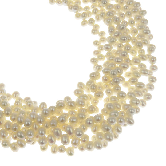 TIFFANY&Co. Necklace Silver925, pearl Silver Freshwater pearl Paloma Picasso Torsade 8 Row Women Used Authentic