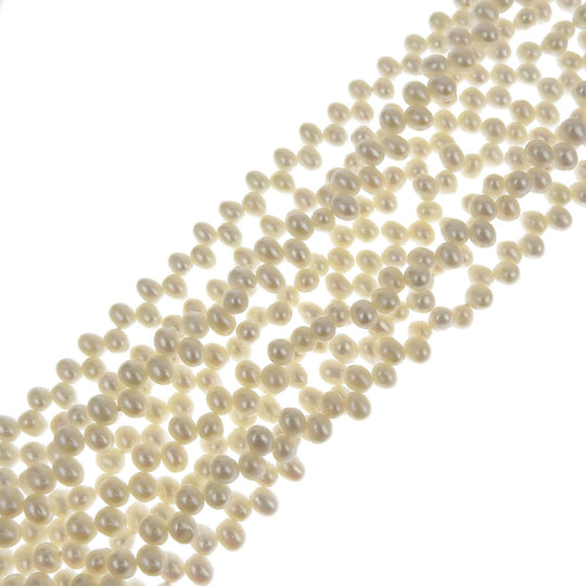 TIFFANY&Co. Necklace Silver925, pearl Silver Freshwater pearl Paloma Picasso Torsade 8 Row Women Used Authentic