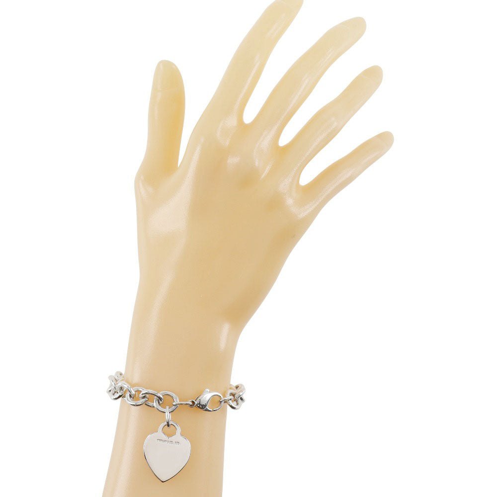 TIFFANY&Co. bracelet Silver925 Silver Heart tag Return to TIFFANY & Co. Women Used Authentic