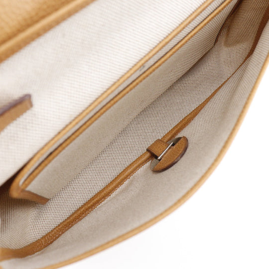 HERMES Shoulder Bag Toile H, Vache Lige Brown Sac Colorado MM Women Used Authentic