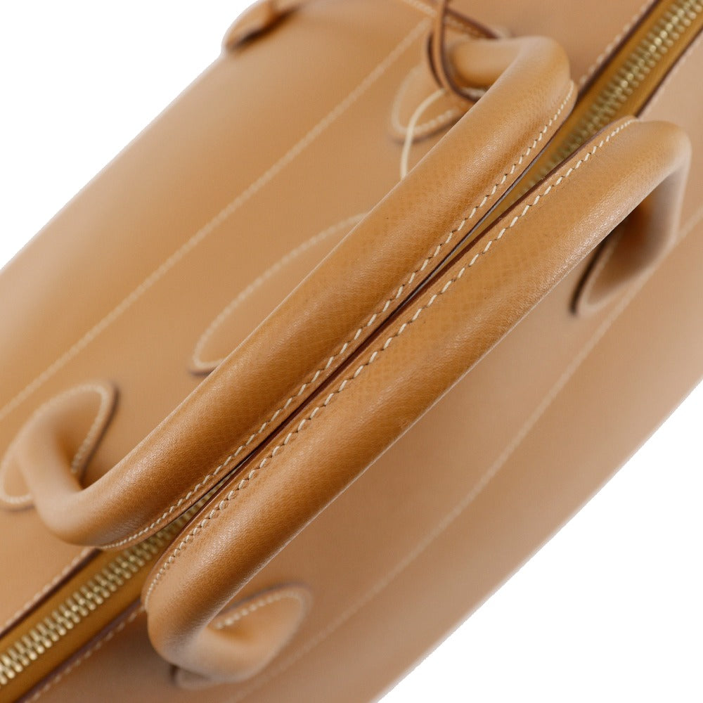 HERMES Boston Duffel bag Ardenne Camel/Gold Metal Bored 45 unisex(Unisex) Used Authentic