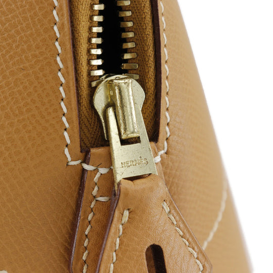 HERMES Boston Duffel bag Ardenne Camel/Gold Metal Bored 45 unisex(Unisex) Used Authentic