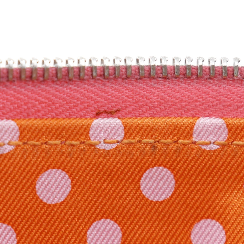 HERMES Long Wallet Purse Epsom pink Azap Long Silk Inn Women Used Authentic
