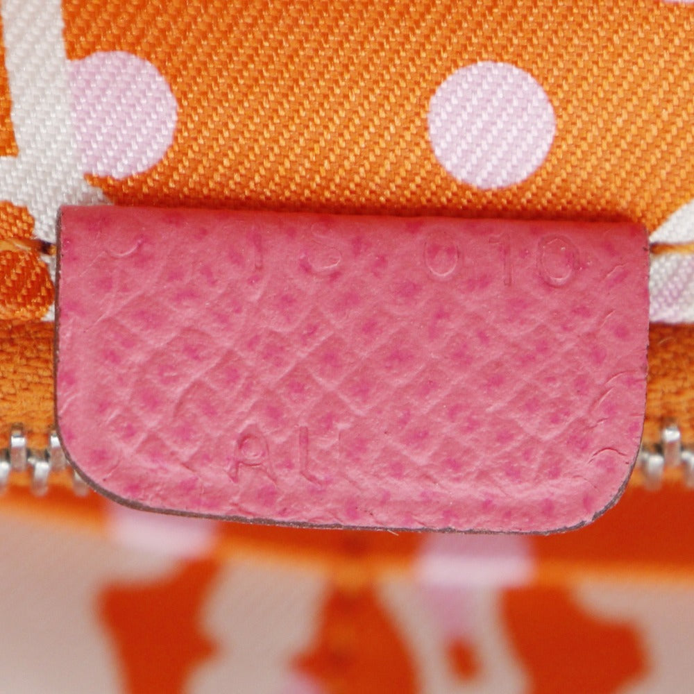 HERMES Long Wallet Purse Epsom pink Azap Long Silk Inn Women Used Authentic