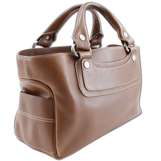 CELINE Handbag Calfskin Brown Boogie bag Women Used Authentic