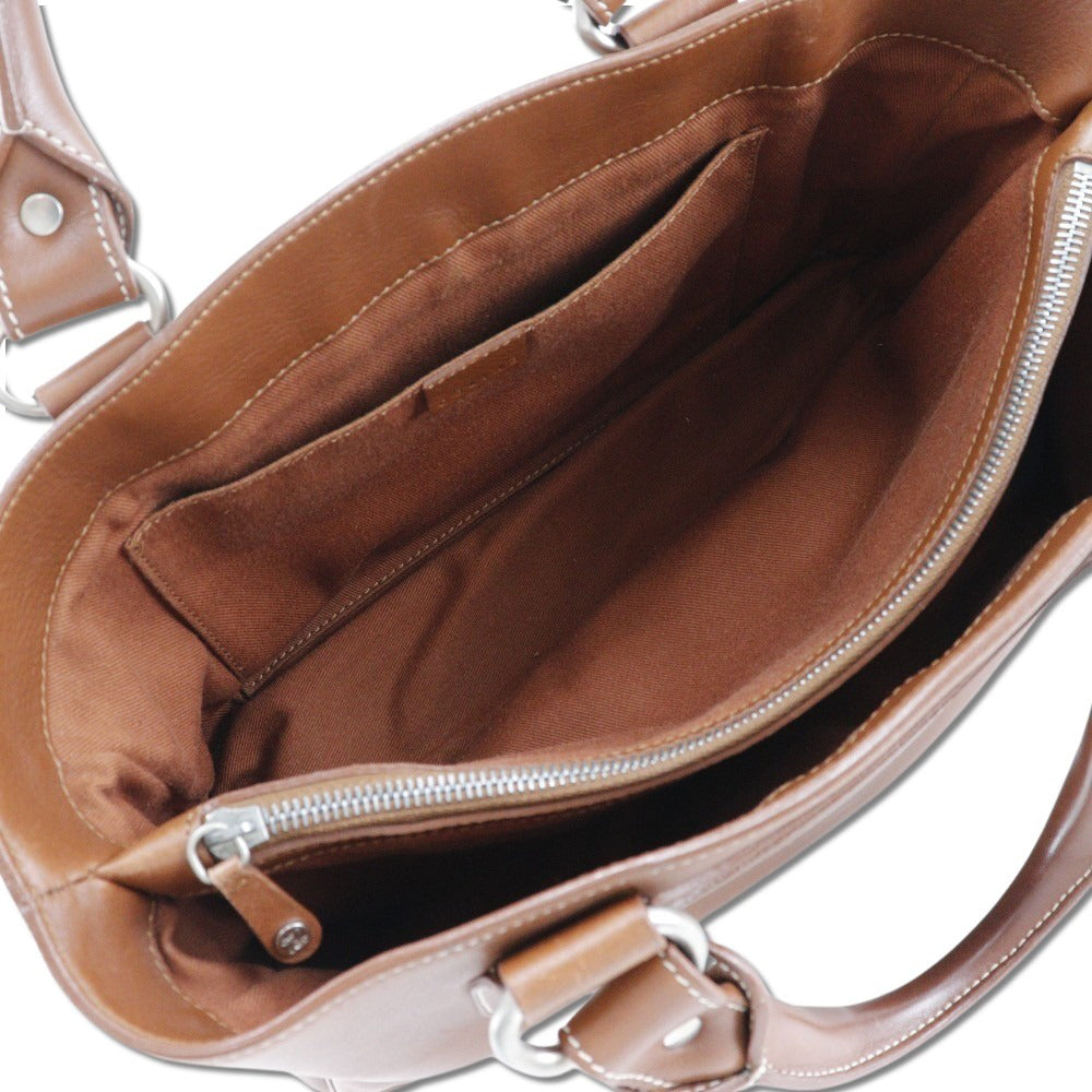 CELINE Handbag Calfskin Brown Boogie bag Women Used Authentic