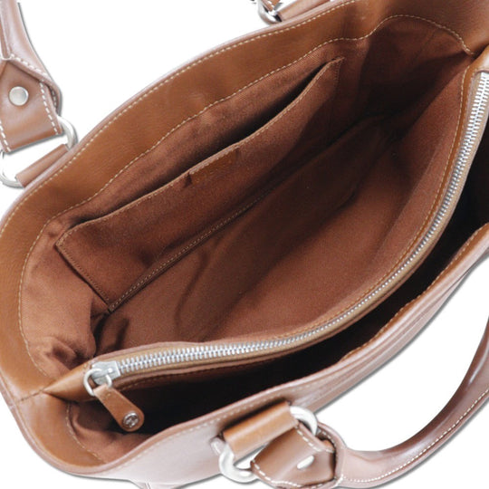 CELINE Handbag Calfskin Brown Boogie bag Women Used Authentic