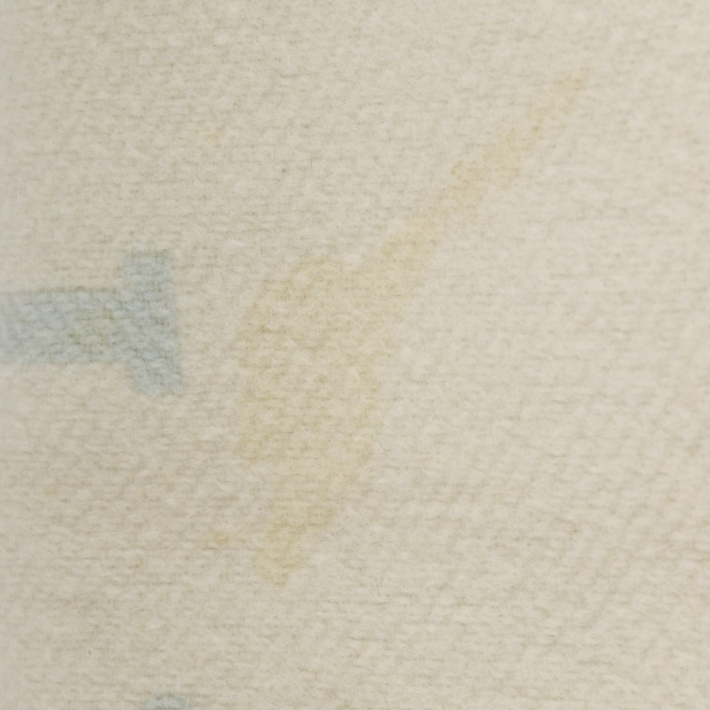 HERMES Other accessories Cashmere, Wool White / light blue Blanket Swaddling Baby Plaid Avalon Kids(Unisex) Used Authentic