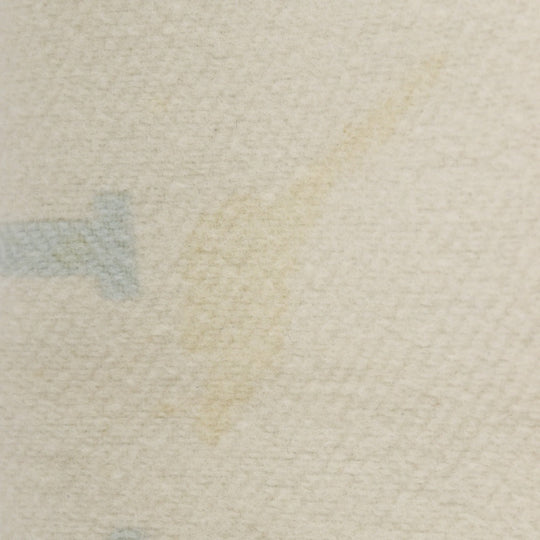 HERMES Other accessories Cashmere, Wool White / light blue Blanket Swaddling Baby Plaid Avalon Kids(Unisex) Used Authentic