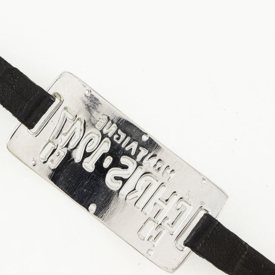 Christian Dior choker metallic Silver Montaigne Cris 1947 Women Used Authentic