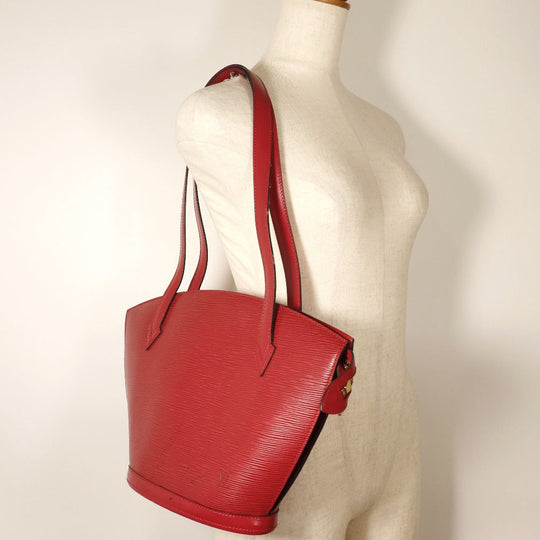 LOUIS VUITTON Shoulder Bag M52277 Epi Leather Red Sun jack Women Used Authentic