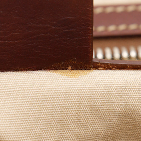 CELINE Tote Bag canvas black logo Women Used Authentic