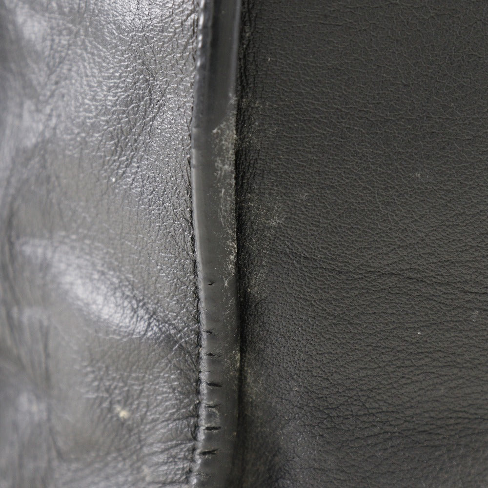 BALENCIAGA Tote Bag 255412 Calfskin black Paper bag Women Used Authentic