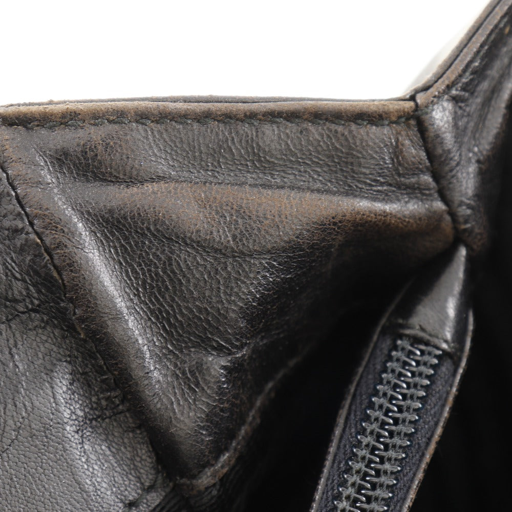 PRADA Shoulder Bag Calfskin black plastic chain Women Used Authentic