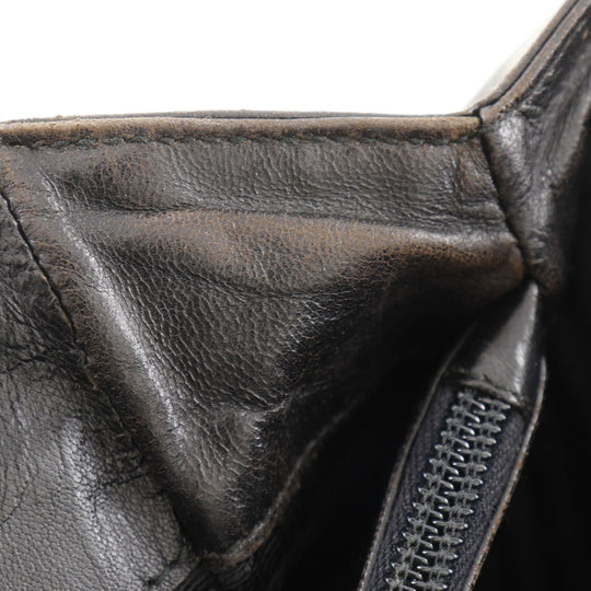 PRADA Shoulder Bag Calfskin black plastic chain Women Used Authentic