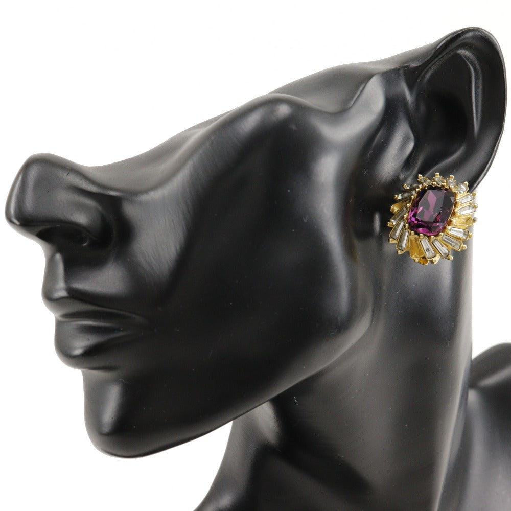Dior Earring Plated Gold gold Women Used Authentic