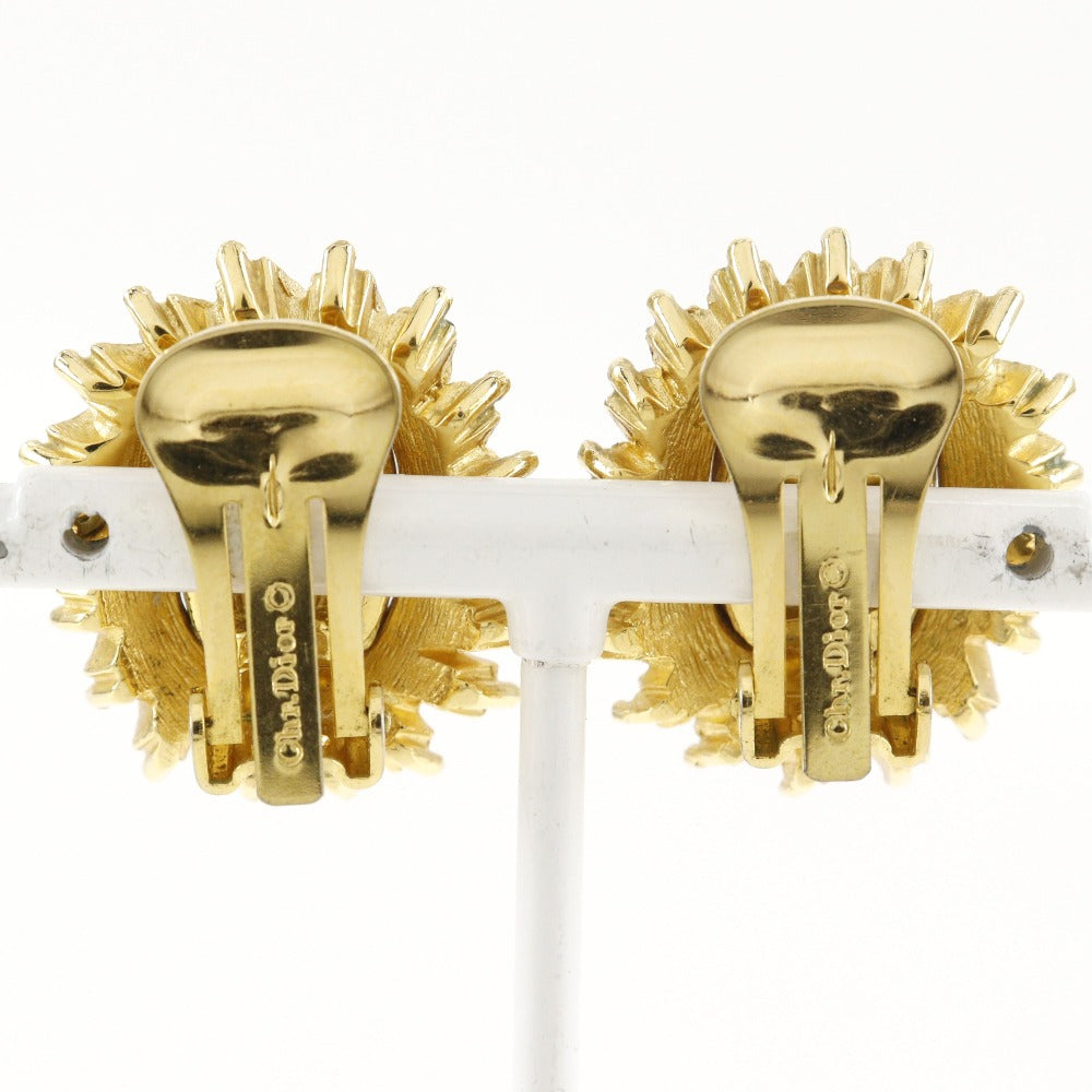 Dior Earring Plated Gold gold Women Used Authentic
