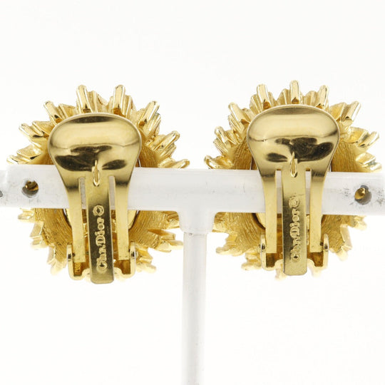 Dior Earring Plated Gold gold Women Used Authentic