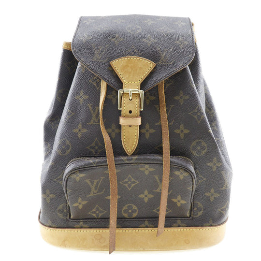 LOUIS VUITTON Backpack M51136 Monogram canvas Brown *Junk item MontsourisMM Women Used Authentic