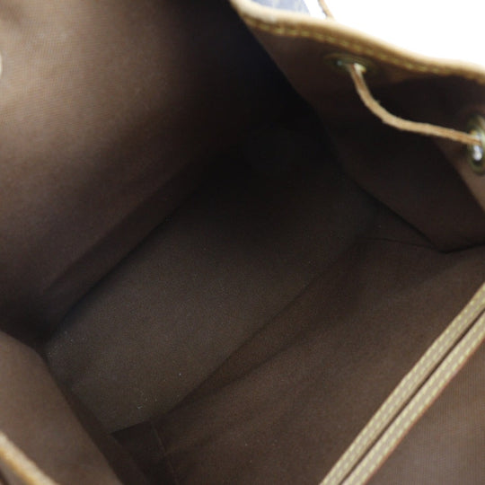 LOUIS VUITTON Backpack M51136 Monogram canvas Brown *Junk item MontsourisMM Women Used Authentic
