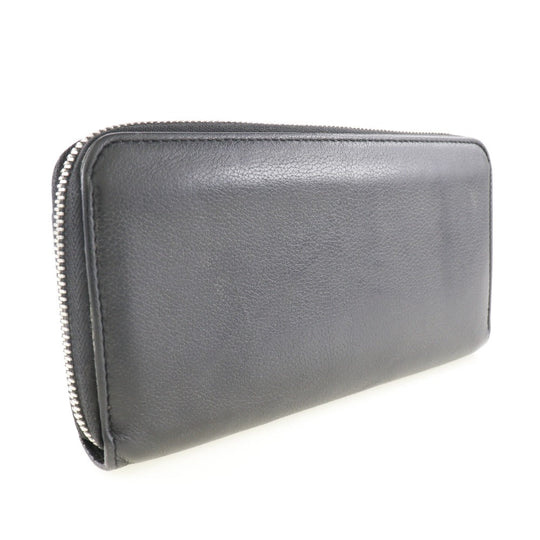 LOUIS VUITTON Long Wallet Purse leather black Zippy wallet Portefeuille Rock Me Women Used Authentic