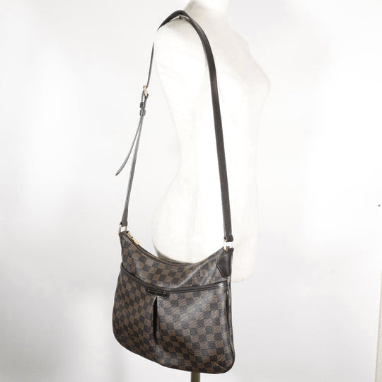 LOUIS VUITTON Shoulder Bag N42251 Damier canvas Brown Bloomsbury PM Women Used Authentic