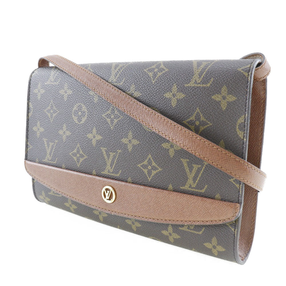 LOUIS VUITTON Shoulder Bag M51797 Monogram canvas Brown vintage 2-way clutch Bordeaux Women Used Authentic