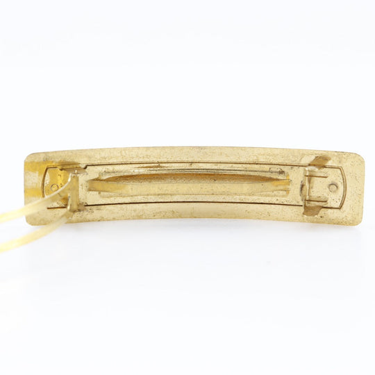 CHANEL Valletta Plated Gold gold vintage logo Women Used Authentic
