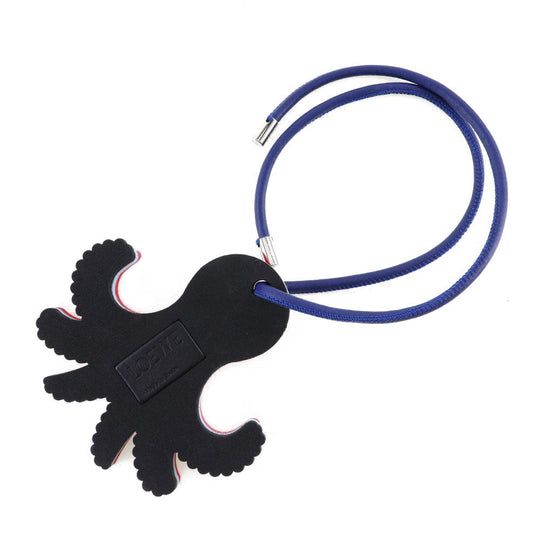 LOEWE charm Urethane, Leather Red and blue Bag charm octopus Paula Zuibiza Octopus Women Used Authentic