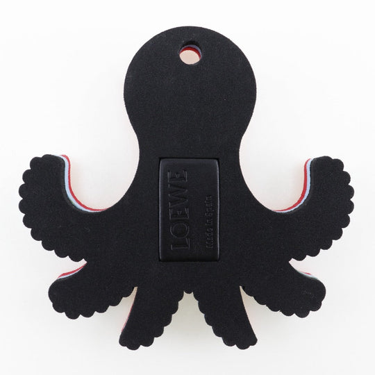 LOEWE charm Urethane, Leather Red and blue Bag charm octopus Paula Zuibiza Octopus Women Used Authentic