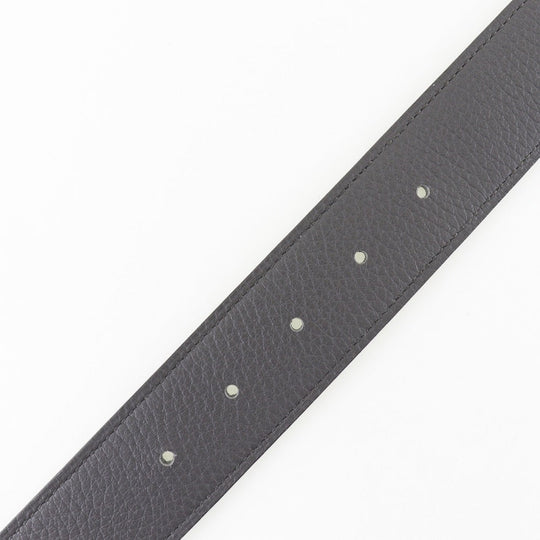HERMES belt Taurillon Clemence gray Serie mens 95 Used Authentic