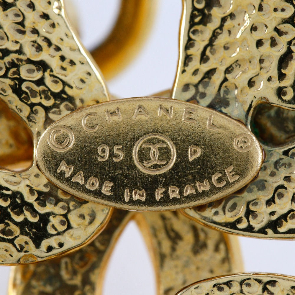 CHANEL Necklace Plated Gold gold vintage cross COCO Mark Women Used Authentic