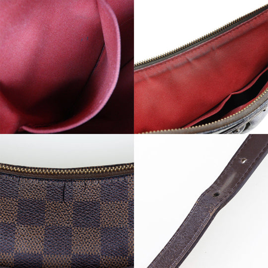 LOUIS VUITTON Shoulder Bag N42251 Damier canvas Brown Bloomsbury PM Women Used Authentic