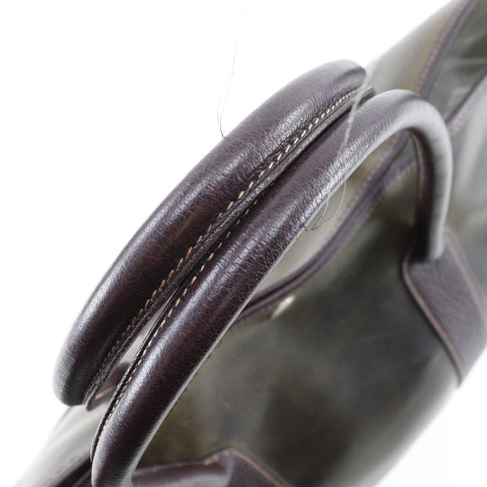 HERMES Tote Bag Amazonia Brown Garden party PM mens(Unisex) Used Authentic