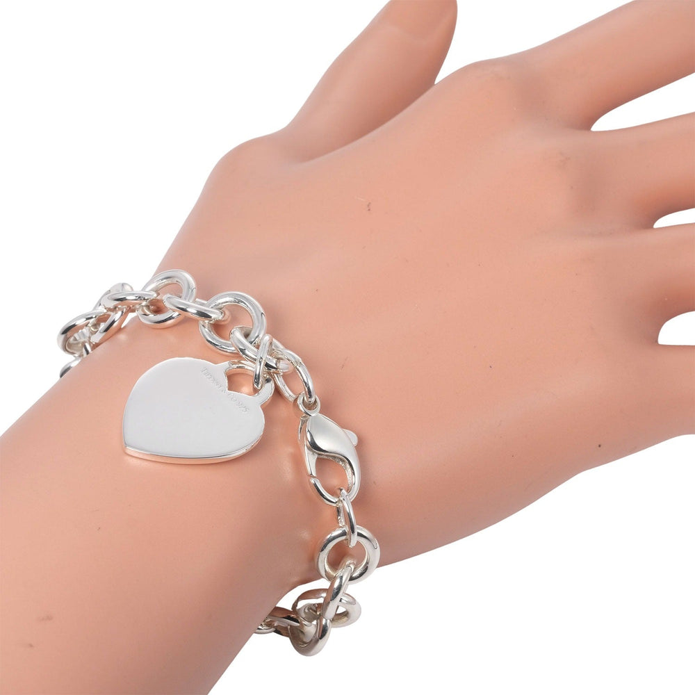 TIFFANY&Co. bracelet Silver925 Silver Return to heart tag Women Used Authentic