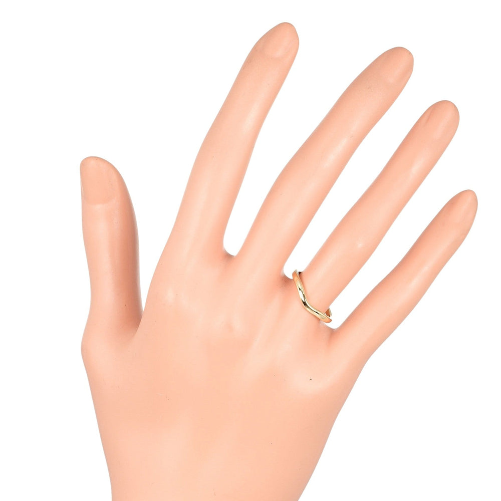 TIFFANY&Co. Ring K18 yellow gold gold 0.1" band Curved band Women Used Authentic