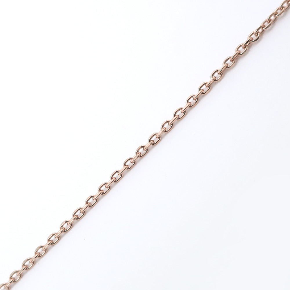 STAR JEWELRY Necklace K10 pink gold, diamond gold 1P diamond heart Women Used Authentic