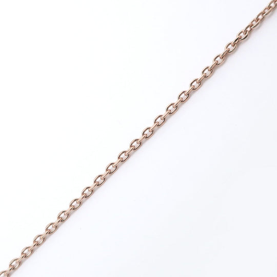 STAR JEWELRY Necklace K10 pink gold, diamond gold 1P diamond heart Women Used Authentic