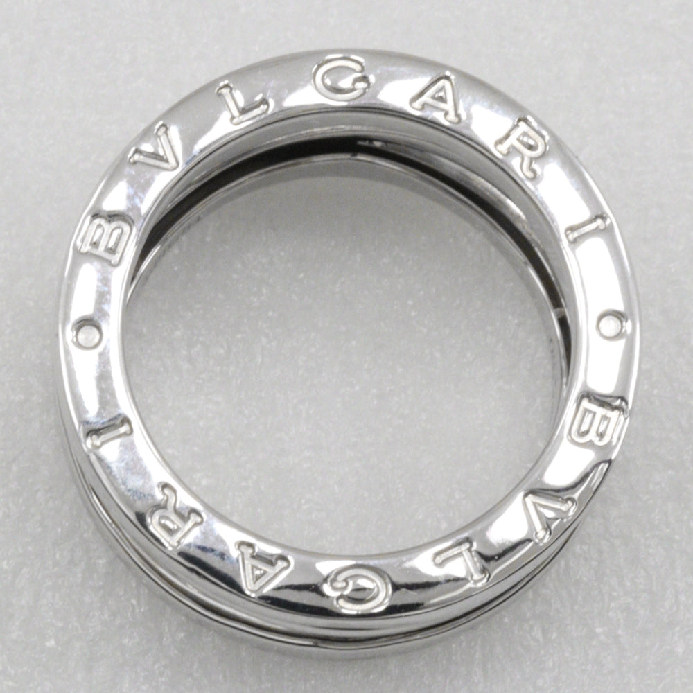 BVLGARI Ring K18 white gold Silver Be zero one B-zero1 Legend Women 50 Used Authentic