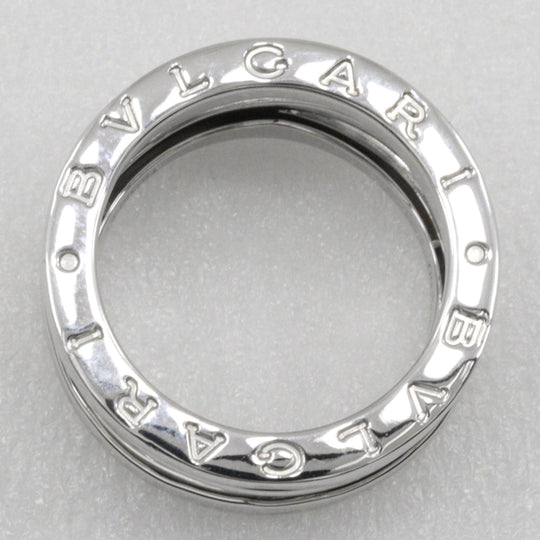 BVLGARI Ring K18 white gold Silver Be zero one B-zero1 Legend Women 50 Used Authentic