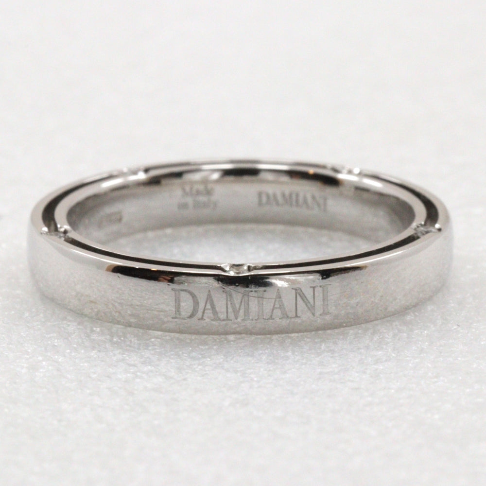 Damiani Ring K18 White Gold, Diamond Silver D side Women Used Authentic