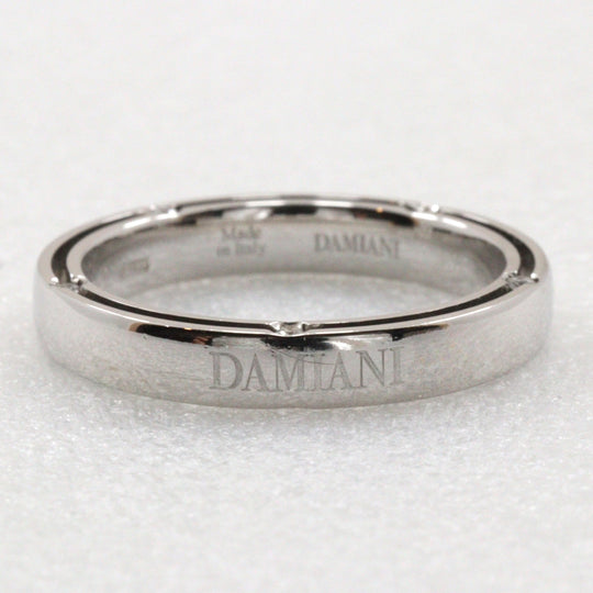 Damiani Ring K18 White Gold, Diamond Silver D side Women Used Authentic