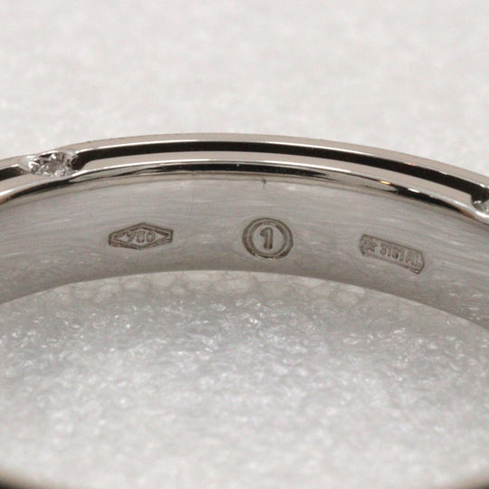 Damiani Ring K18 White Gold, Diamond Silver D side Women Used Authentic