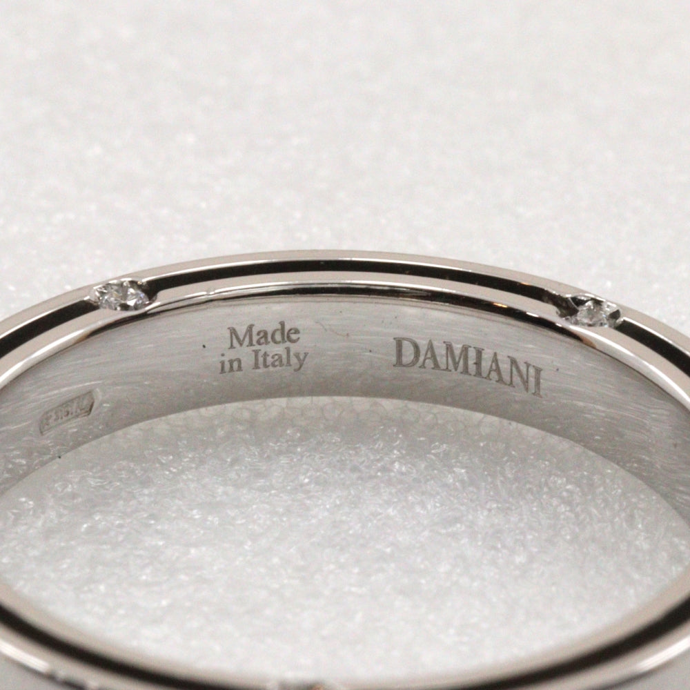 Damiani Ring K18 White Gold, Diamond Silver D side Women Used Authentic