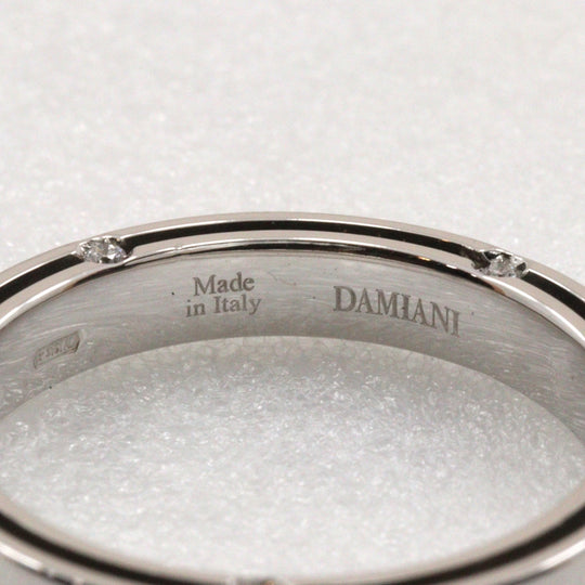 Damiani Ring K18 White Gold, Diamond Silver D side Women Used Authentic