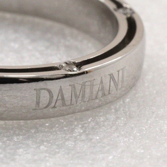 Damiani Ring K18 White Gold, Diamond Silver D side Women Used Authentic