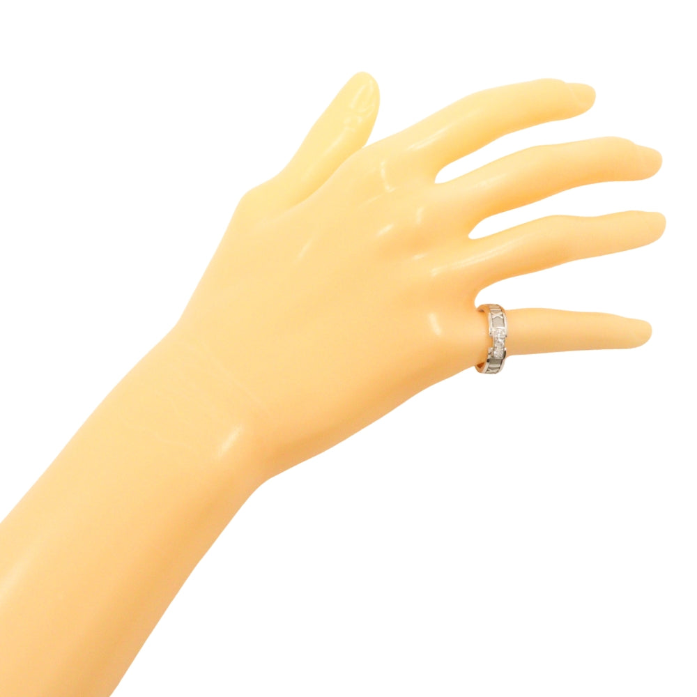 TIFFANY&Co. Ring K18 White Gold, Diamond Silver 3P diamond Atlas ring Women Used Authentic