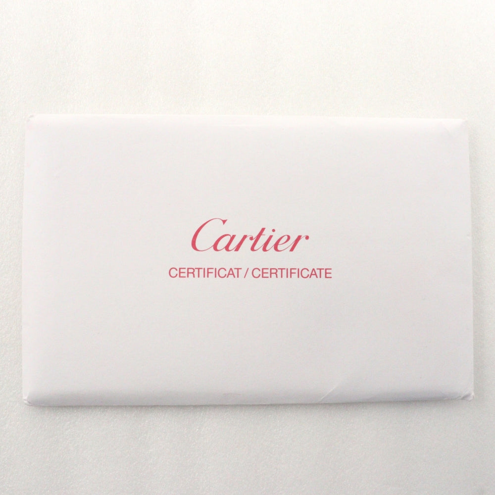CARTIER Ring K18 White Gold, Diamond Clear, Silver Ballerina Eternity Women 48 Used Authentic