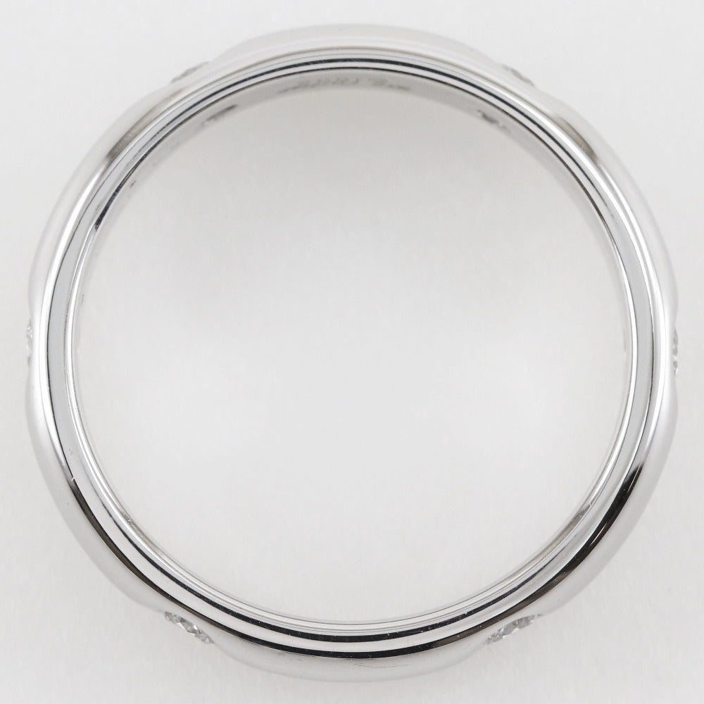 CARTIER Ring K18 White Gold, Diamond Silver Stella Women 54 Used Authentic