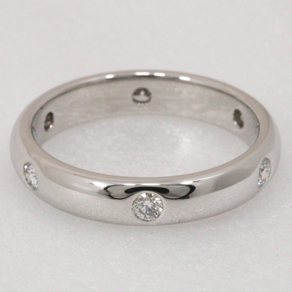 CARTIER Ring K18 White Gold, Diamond Silver Stella Women 54 Used Authentic